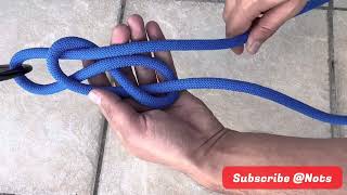 Figure 8 Follow Through and Figure 8 on a Bight  Most Reliable Knot [upl. by Eixam]