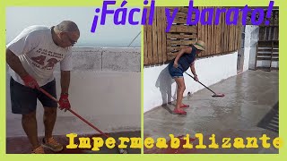 Impermeabilizante FÁCIL para techo 👌 CASERO eficiente y BARATO [upl. by Ondrea]