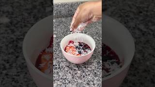 Acai Bowl at home Save this recipe for later 🥰 acai yummy yum breakfast strawberry acaibowl [upl. by Legnaros]