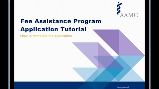 The Fee Assistance Program Application Tutorial [upl. by Monaco]