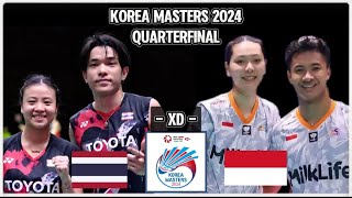 Ruttanapak OUPTHONGJhenicha SUDJAIPRAPARAT vs DejanGloria  Korea Masters 2024 Badminton [upl. by Marcell]