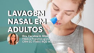 LAVAGEM NASAL ADULTOS [upl. by Parsifal]