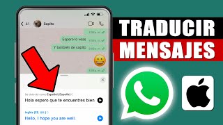 Como TRADUCIR MENSAJES de WhatsApp en iPhone SIN SALIR DE WHATSAPP [upl. by Ekud620]