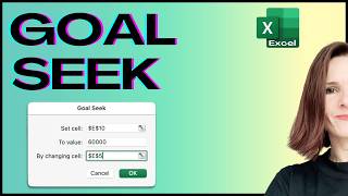 How to Use Excel Goal Seek to Achieve Specific Result [upl. by Ydisahc]