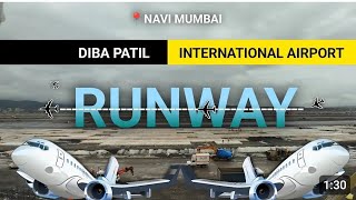 Runway and ATC Tower of Navi Mumbai International Airport Limited  project adaniproject trending [upl. by Avivah980]