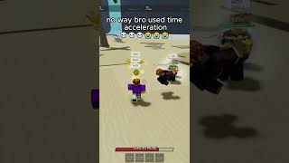 bro used time acceleration 💀😭 roblox thestongestbattlegrounds tsbfyp foryou gaming jjba jojo [upl. by Maurizio60]