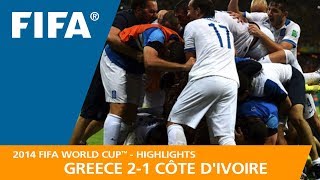 Greece v Côte dIvoire  2014 FIFA World Cup  Match Highlights [upl. by Ahsaek]