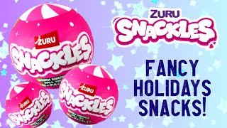 Fancy Holidays Snackles  Snackles Series 3  Toy Unboxing and Review [upl. by Trueblood]