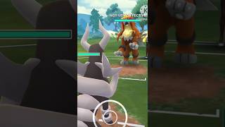 Mega Houndoom vs Entei pokemongo viralshorts viral shorts ashketchum pokemon gaming [upl. by Gulgee661]