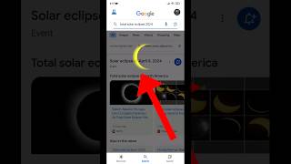 Google Easter Egg  Total Solar Eclipse 2024  Solar Eclipse [upl. by Adym986]