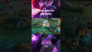 Chou slow mo gameplay 🔥🔥 mlbb ml chou shorts [upl. by Aerdnaz]