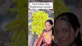 Viral Skin Whitening Yellow Capsules Facial Like Glow in 1 time facial skincare viralvideo [upl. by Bevin121]