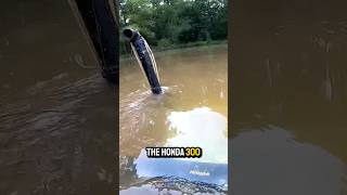 HONDA 300 Becomes SUBMARINE Pond Crossing [upl. by Enajaras176]