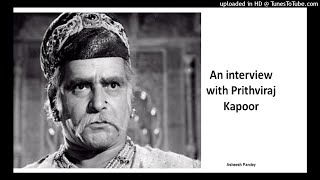 A rare conversation with Prithviraj Kapoor [upl. by Tur]