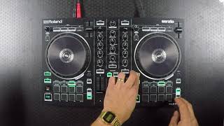 Rock and Soul  Roland DJ202 2Channel 4Deck DJ Controller for Serato DJ Full Serato Demo [upl. by Aneerol706]