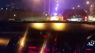 Car Burning on the freeway Johannesburg [upl. by Einolem802]