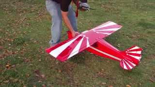 Eds DECATHLON 46 ARF Homemade electric airplane AXi Outrnner Motor [upl. by Delamare]