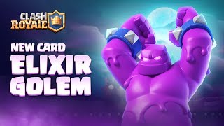 Clash Royale NEW CARD  ELIXIR GOLEM 👊 Season 4 Animation Reveal 🎃 [upl. by Emor]