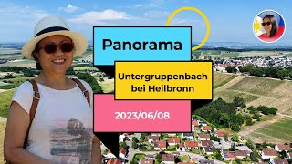 Panorama Untergruppenbach bei Heilbronn an der A81 [upl. by Anaugahs429]