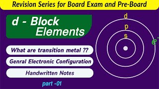 d block elements class 12  chemistry  revision  preboard and board exam 2025 [upl. by Ado]