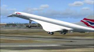 Concorde landing at JFK on runway 31L [upl. by Skiba]