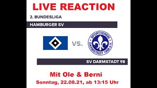 HSV  Darmstadt 98  LIVE REACTION [upl. by Nnoved577]