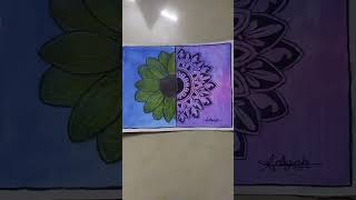 Flower mandala art mandalaart artbyayushi illbethere jin flower easydrawing art [upl. by Onid700]