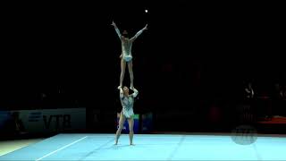 Portugal POR  2018 Acrobatic Worlds Antwerpen BEL  Combined Womens Pair [upl. by Rania]