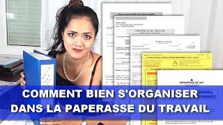 COMMENT SORGANISER DANS LA PAPERASSE  vieprofessionnellefr [upl. by Regen953]