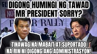 DIGONG NAG SORRY KAY PBBM TINAWAG NA MABAIT AT SUPPORTADO NGA ITO [upl. by Summers116]