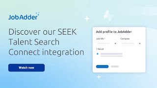 How you can automatically search and match SEEK candidates without leaving JobAdder [upl. by Stevenson]