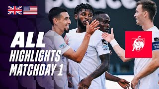 ALL HIGHLIGHTS MATCHDAY 1 🤩⚽ Jupiler Pro League 2324 [upl. by Ytiak]