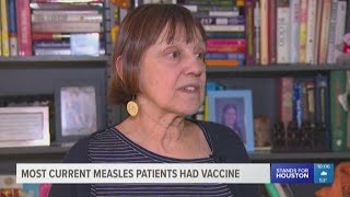 Most current measles patients had vaccine [upl. by Annaoi]