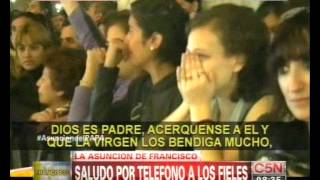 C5N  ASUNCION DEL PAPA FRANCISCO HABLO CON LOS FIELES EN LA CATEDRAL METROPOLITANA [upl. by Branch]