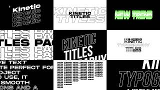 Kinetic Typography  After Effects Template [upl. by Rodolph]