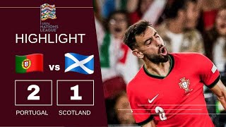 Portugal Vs Scotland 21 All Goals Match Highlight  Nations League 20242025 [upl. by Ogram]