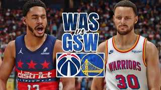 NBA 2K25 WIZARDS vs WARRIORS  4K UHD GAMEPLAY PS5 [upl. by Elinet]