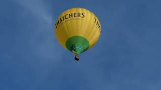 Thatchers Cider Hot Air Balloon GCMKM Over the Skies of the Somerset Levels UHD✨ [upl. by Uriah]