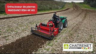 Enfouisseur de pierres MASSANO RSHM 145 [upl. by Chappy]