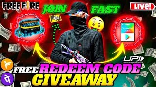 🔴FREE FIRE LIVE GIVEAWAY REDEEM CODE CUSTOM  FF LIVE GIVEAWAY DesiChora Gwkaran [upl. by Sivehc]