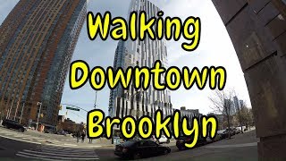 ⁴ᴷ Walking Tour of Downtown Brooklyn NYC Jay St Flatbush Av DeKalb Market Hall Barclays Center [upl. by Niret]