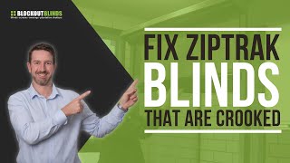 Learn how to fix a ZipTrak® Blind that is crooked [upl. by Damales859]