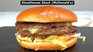 Steakhouse Stack McDonalds  REVIEW [upl. by Eidissac890]