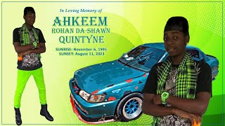 Celebrating The Life of Ahkeem Rohan DaShawn Quintyne [upl. by Crary]