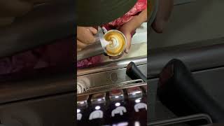 Cappuccino Art🥰foryou everyone youtubeshorts coffee support shorts subscribe [upl. by Enelyaj612]