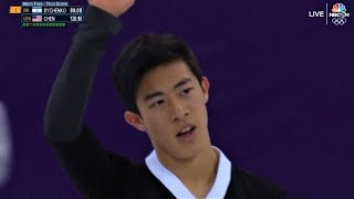 Nathan Chen 2018 Olympics FS Maos Last Dancer NBCSN [upl. by Nonarb]