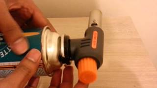 Blow Torch with auto start ignition Butane  propane gas flame thrower from Banggood [upl. by Lyrahc]