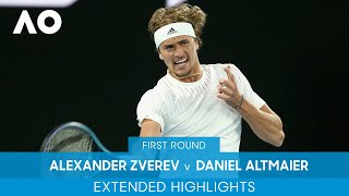 Alexander Zverev v Daniel Altmaier Extended Highlights 1R  Australian Open 2022 [upl. by Ottinger]