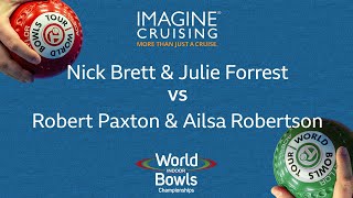 World Indoor Bowls Championship 2024 NBrett amp JForrest vs RPaxton amp ARobertson  Day 8 Match 4 [upl. by Edmon]