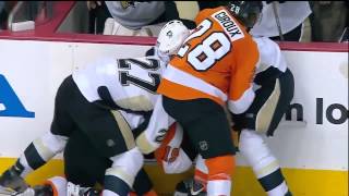 FULL Flyers vs Penguins Brawl ECQF Game 341512 [upl. by Furlani]